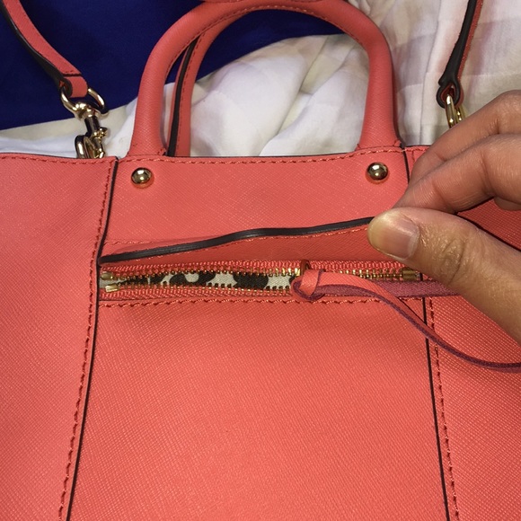 Rebecca Minkoff Mini Mab Tote Coral Tangelo + Dust Bag - Picture 3 of 9